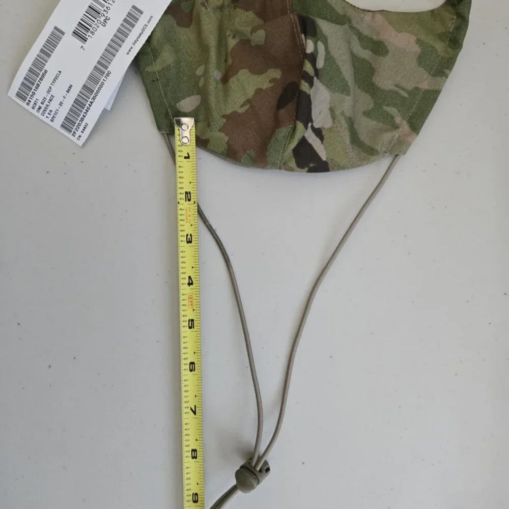 One size face mask with string